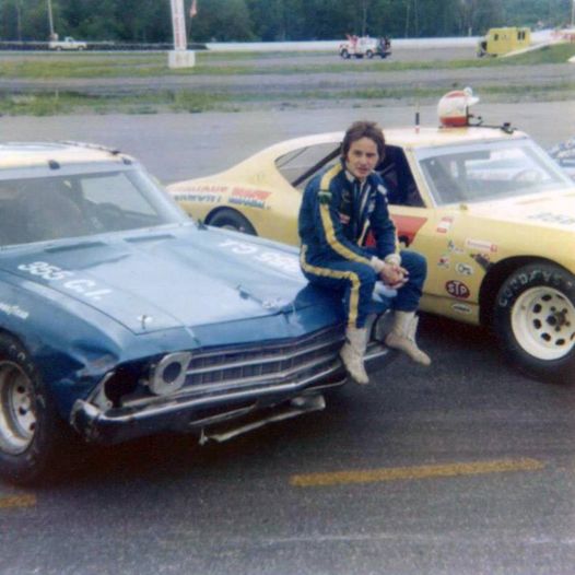 Gilles Villeneuve on a race car.