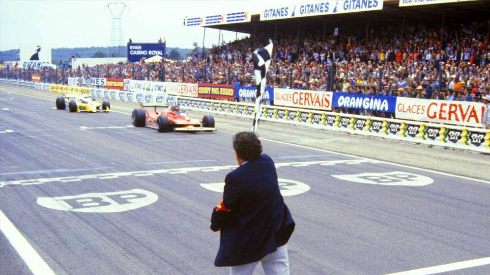 Arnoux and Villeneuve's famous fight for P2 at the 1979 French Grand Prix.