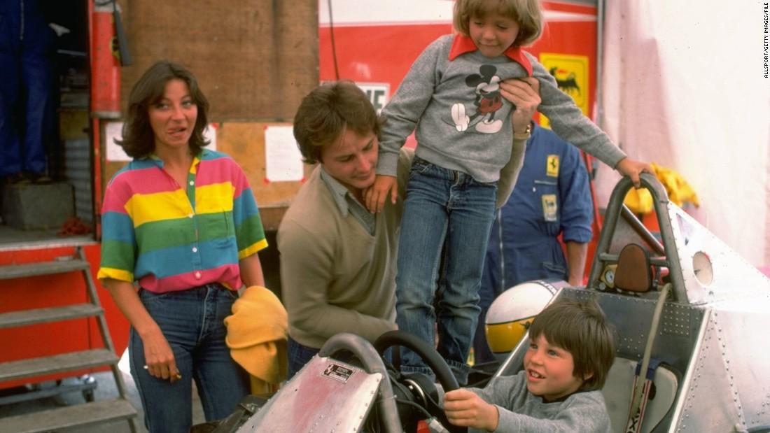 Gilles Villeneuve with family