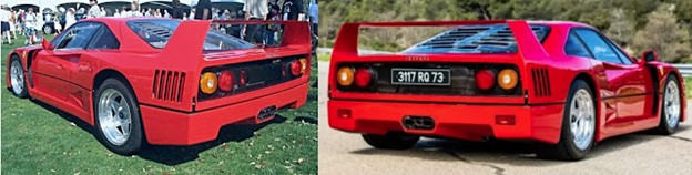 Left: Prototype, #74049. Right: series production #83249. 