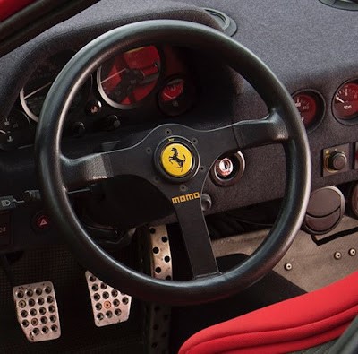 Prototype, #75052 steering wheel with ‘Momo’ script on lower spoke. 