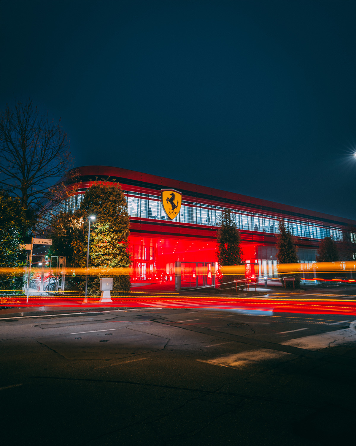 The Ferrari factory is preparing for Christmas.