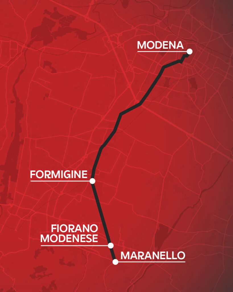 Mezza Maratona d’Italia “Memorial Enzo Ferrari” route.
