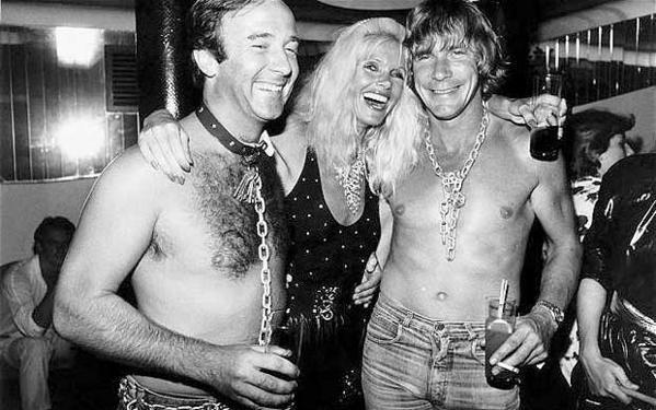 James Hunt, Barry Sheene and a girl.