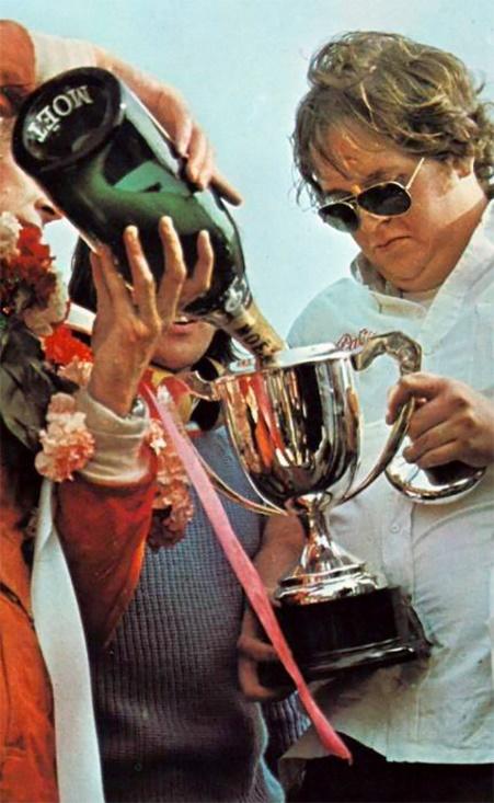 Champagne was always flowing at Hesketh Racing. 