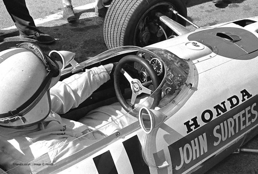1967. John Surtees in a Honda RA273.