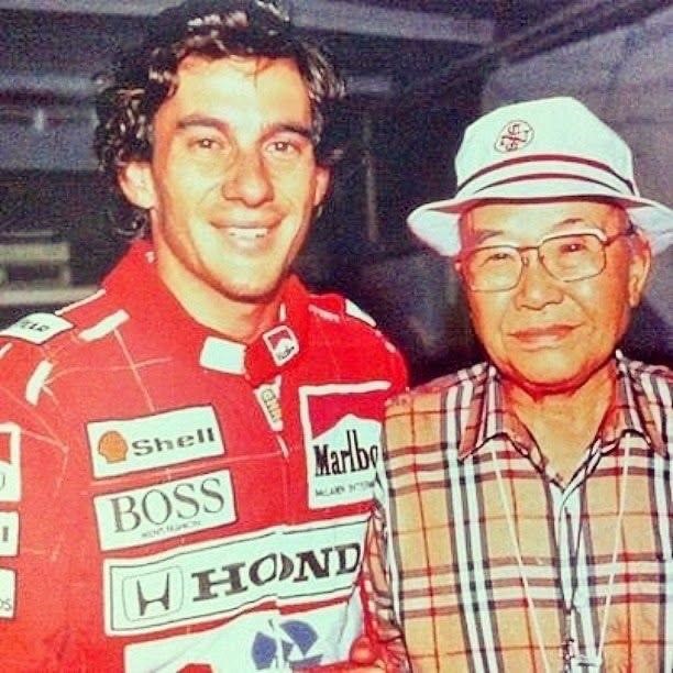 Ayrton Senna and Soichiro Honda.