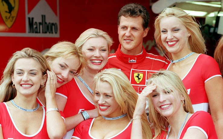 Michael Schumacher and girls.