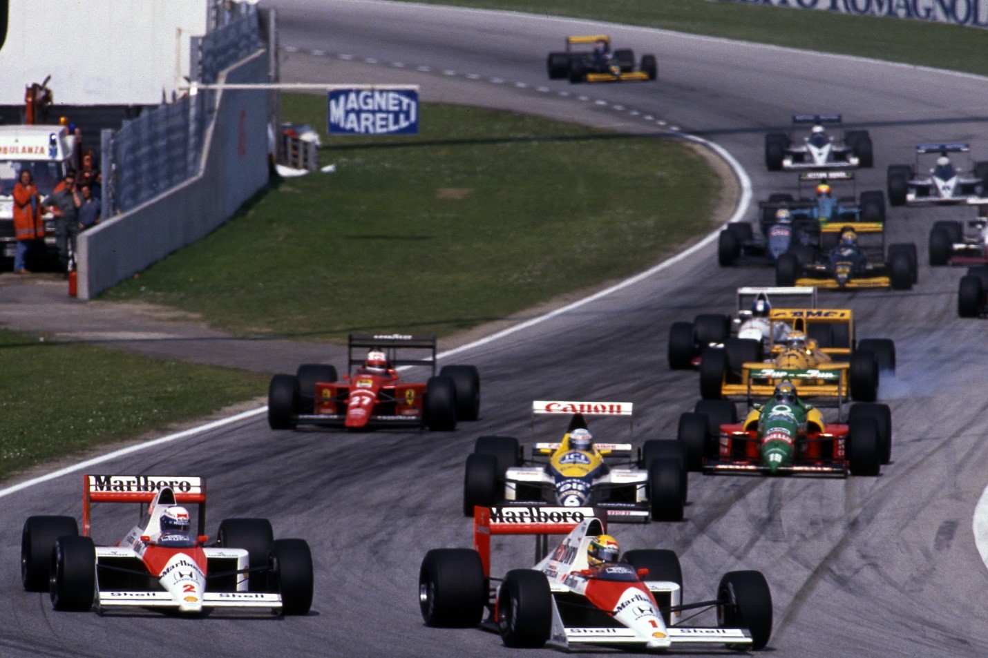 A Formula 1 race at Imola.