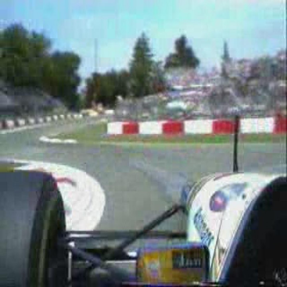 Ayrton driving his Williams at Imola. 