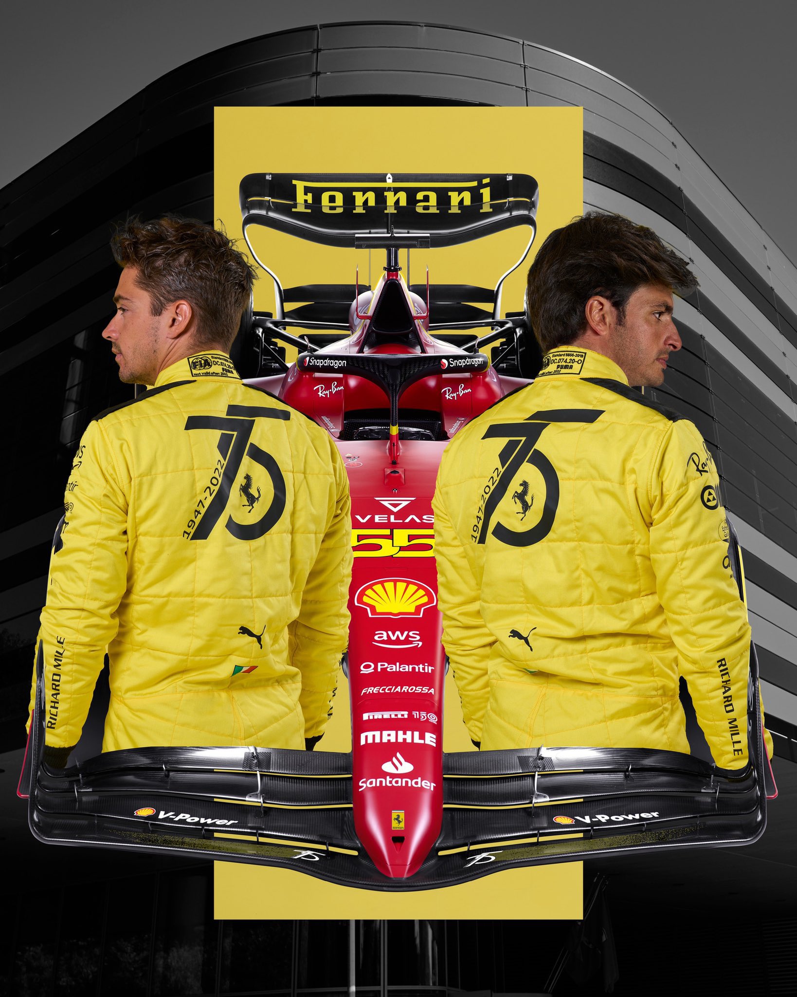 Ferrari unveils F1-75 with 'a splash of yellow' for Monza GP 