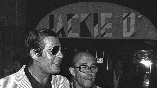 Marcello Mastroianni with Lello Bersani at Jackie O’. 