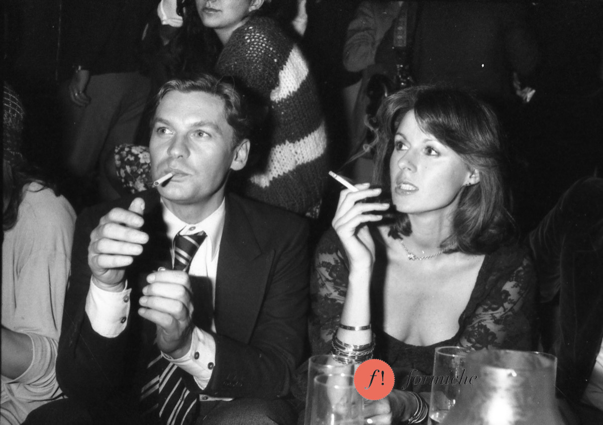 Helmut Berger and Consuelo Crespi in 1977.