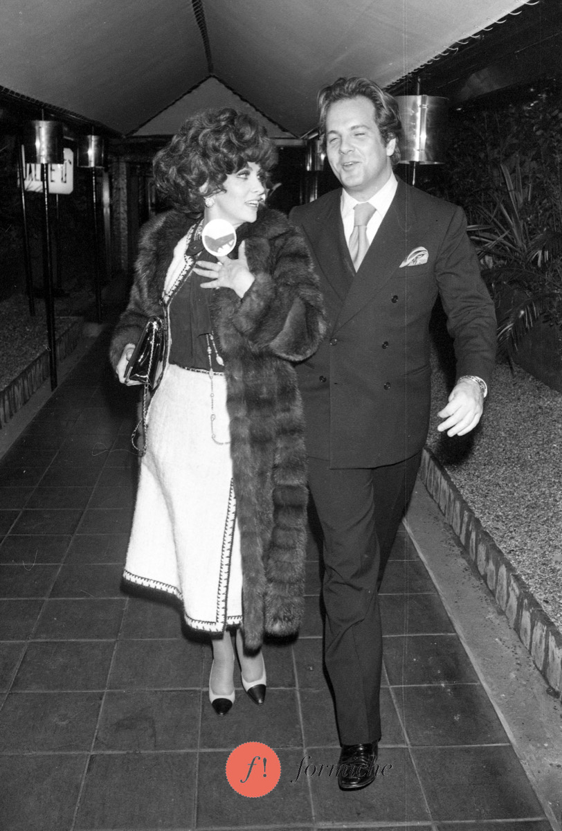 Gina Lollobrigida with Massimo Gargia in 1978.