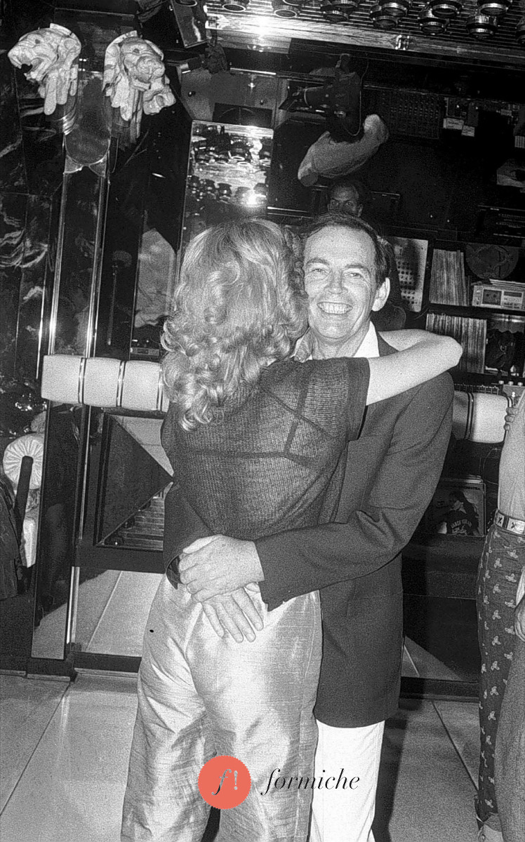 Christiaan Barnard with Moana Pozzi in June 1982.