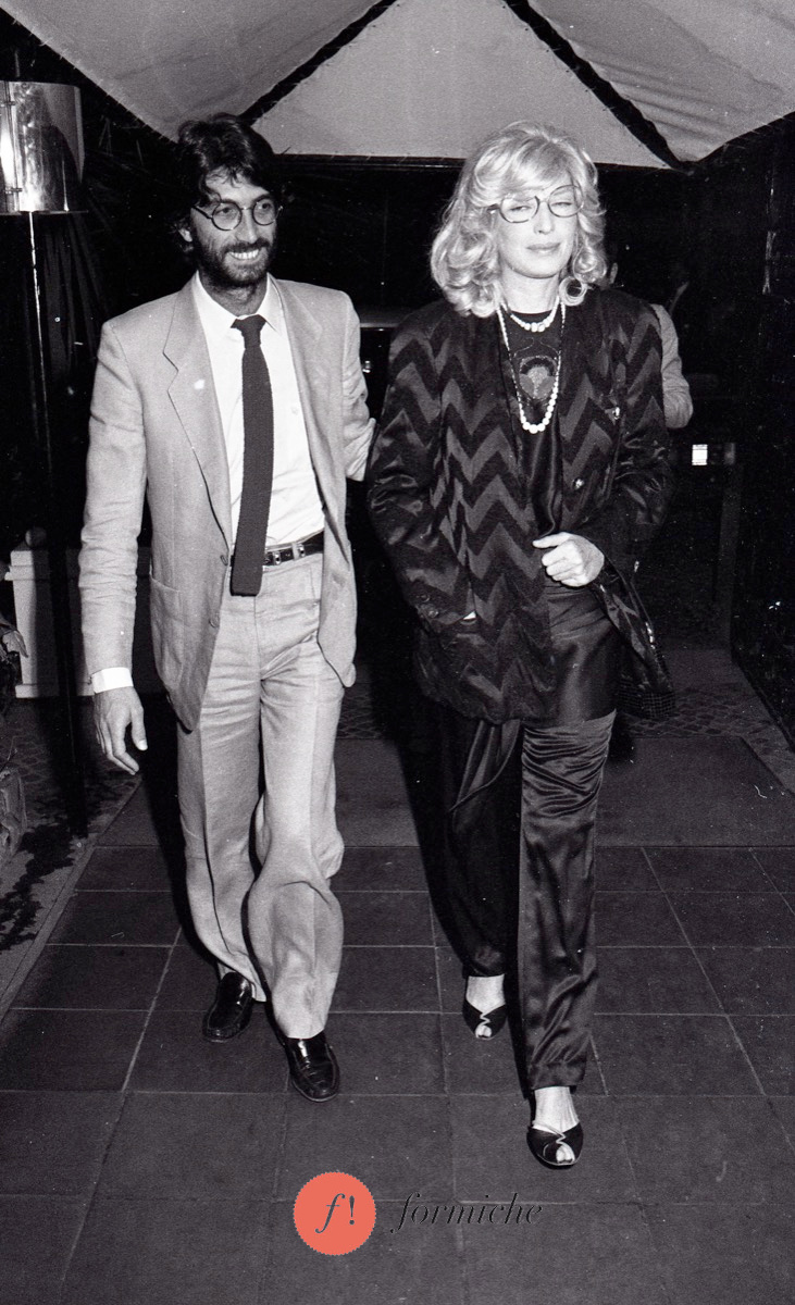 Roberto Russo and Monica Vitti in 1983.