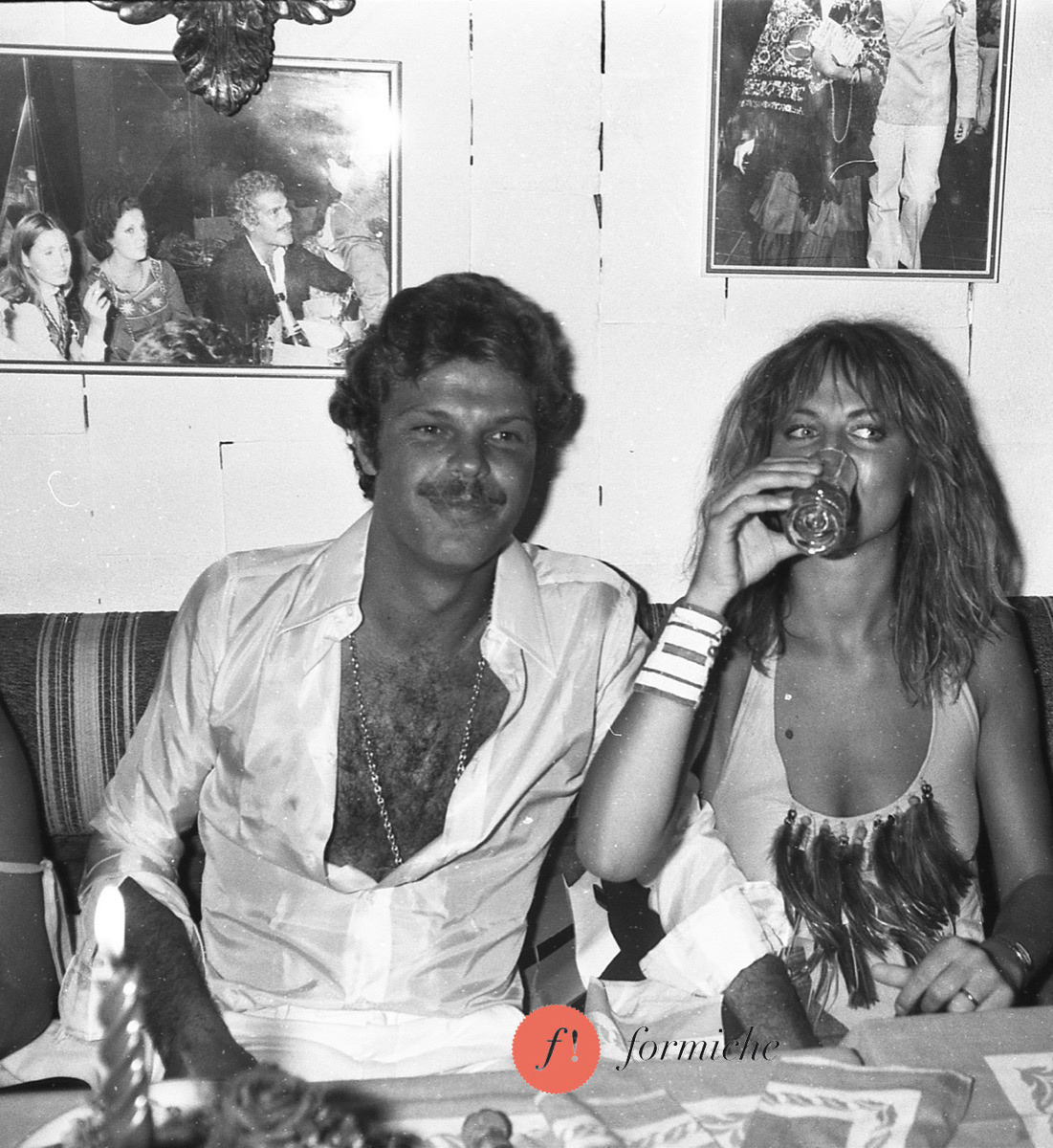 Egon von Fürstenberg with Dalila Di Lazzaro in 1983.