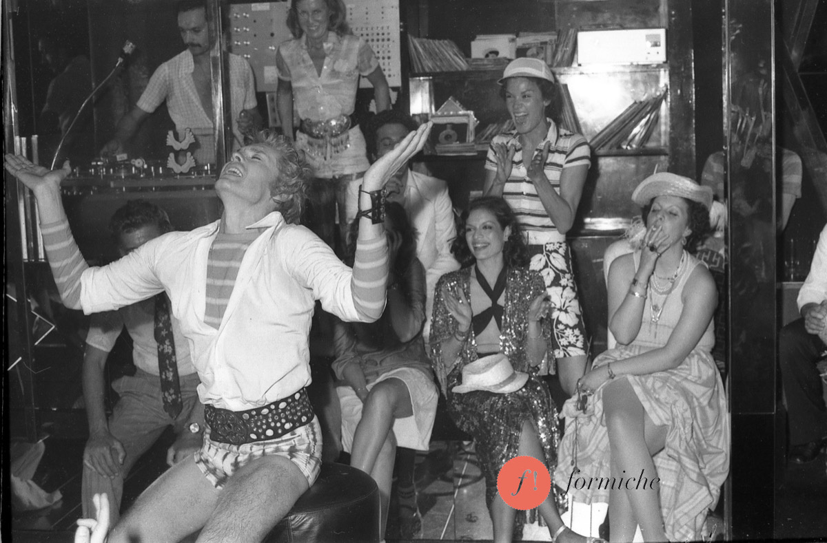 Helmut Berger’s party in 1974.
