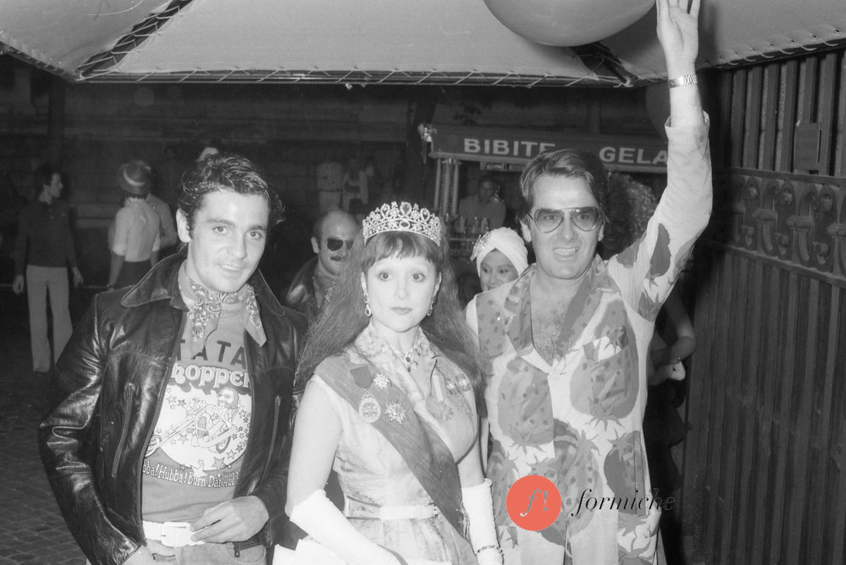 Helmut Berger’s party in 1974.