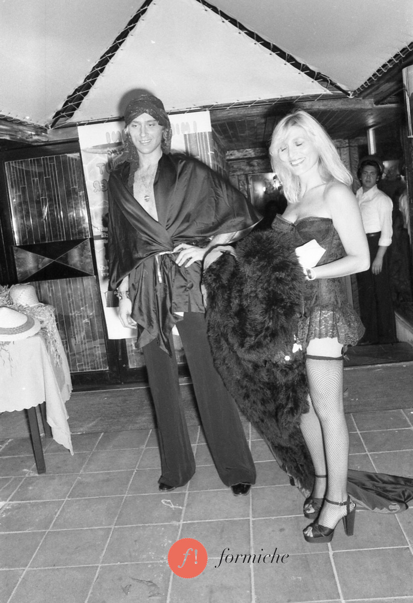 Helmut Berger’s party in 1974.