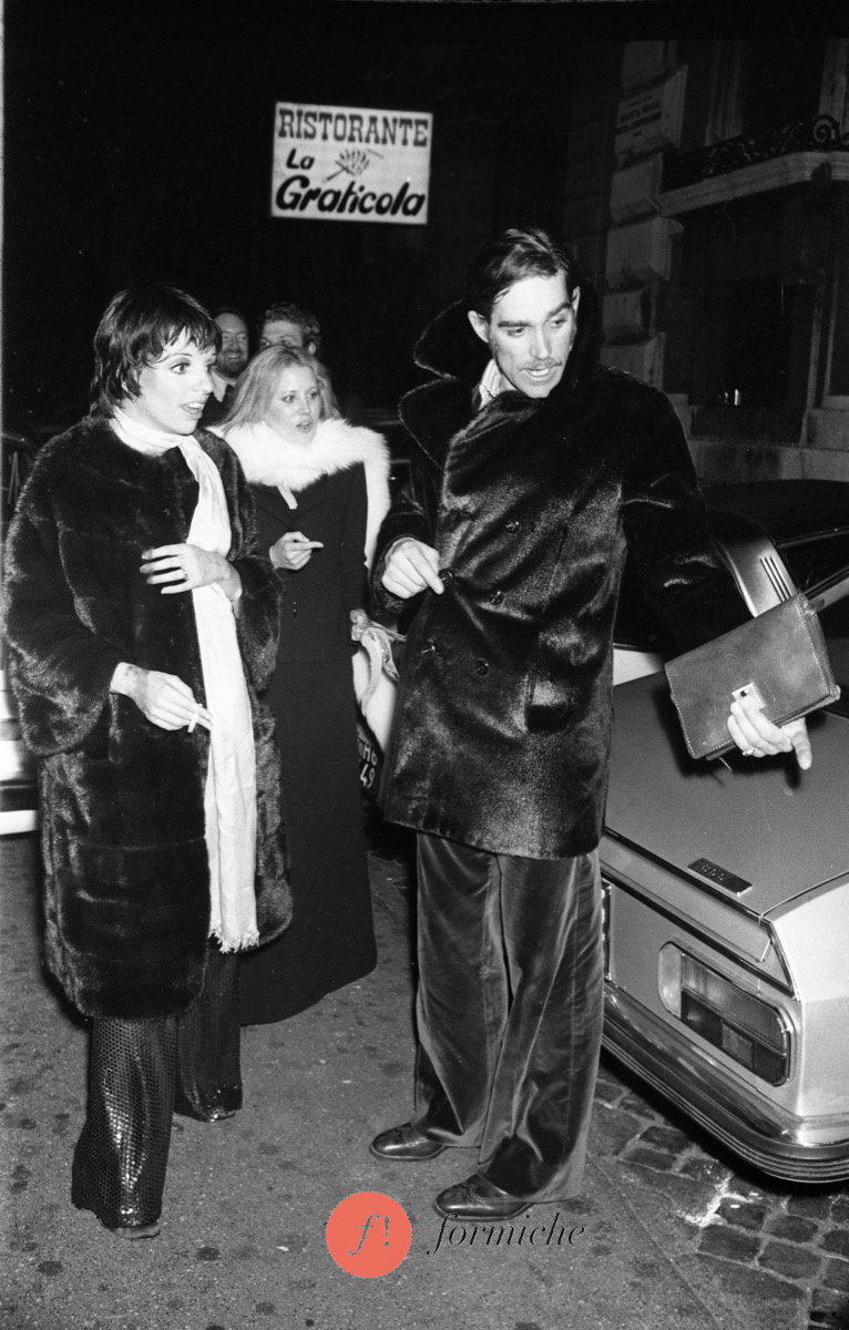 Liza Minnelli, Lorna Luft and Fabio Testi in 1974.