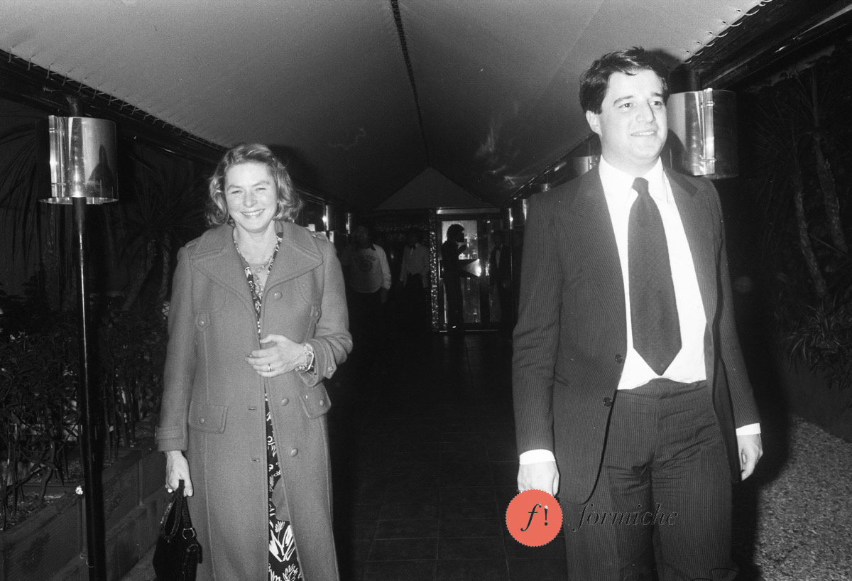 Ingrid Bergman and Christian De Sica in 1975.