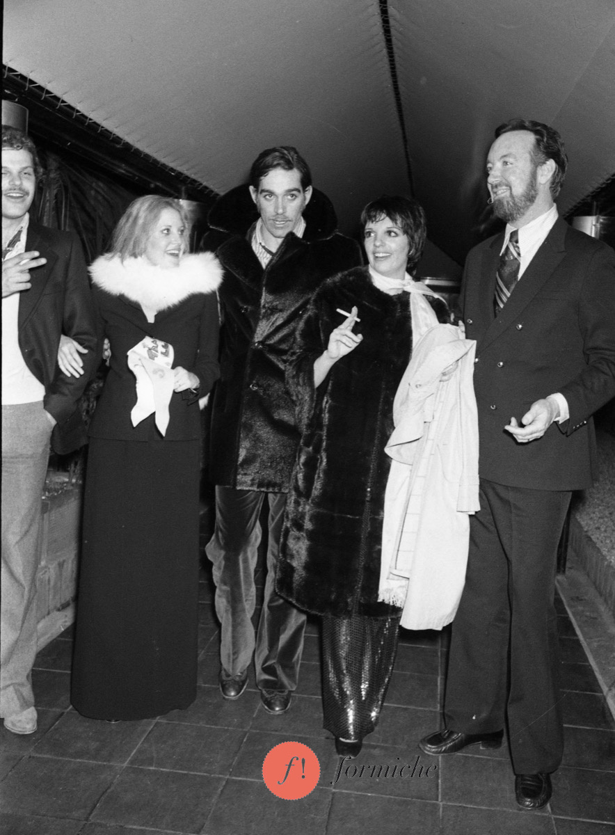 Lorna Luft, Fabio Testi, Liza Minnelli and Jack Haley in 1975.