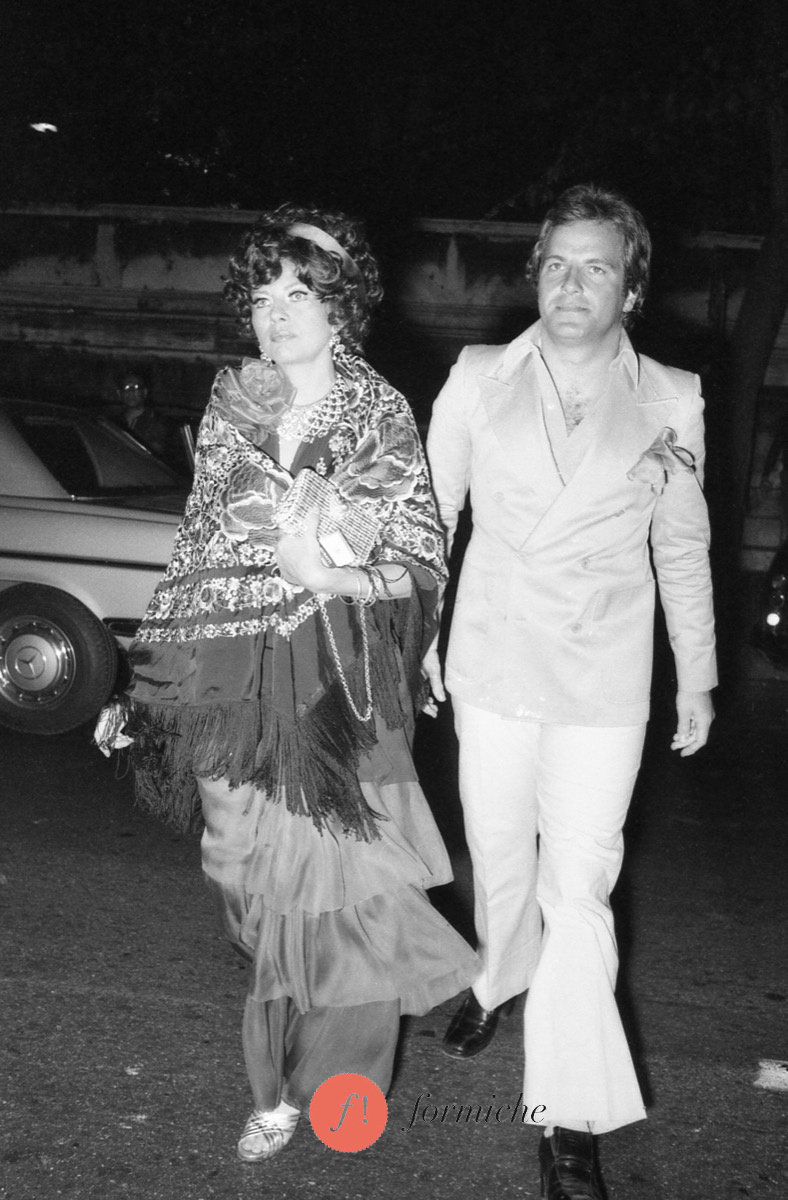 Soraya Esfandiary Bakhtiari and Massimo Gargia.