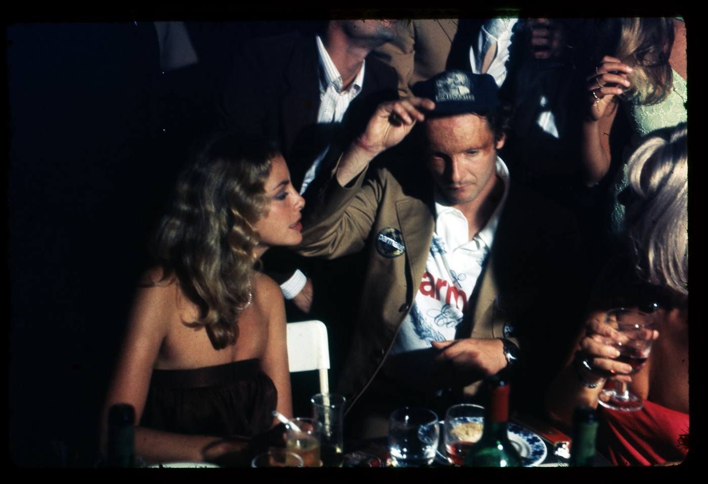 Sydne Rome with Niki Lauda at Parmalat party at Jackie O’ in 1977.