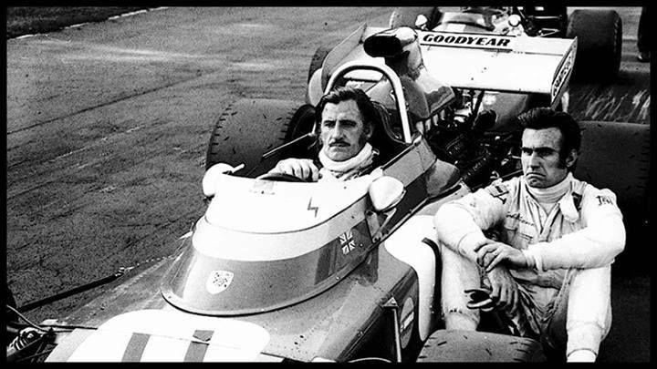 Graham Hill with Carlos Reutemann.