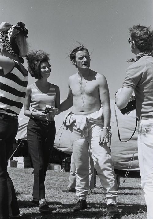Graham Hill with a girl.
