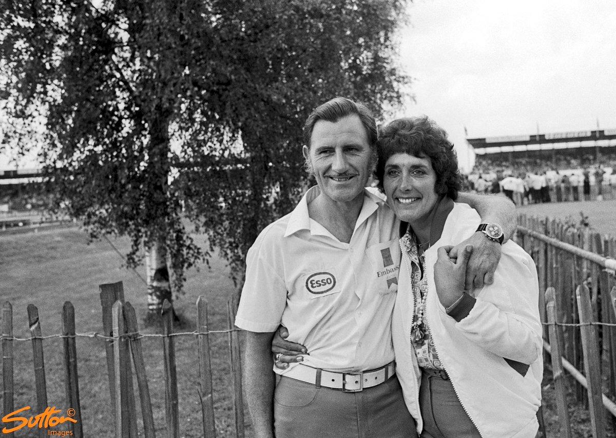 Graham Hill with his wife.