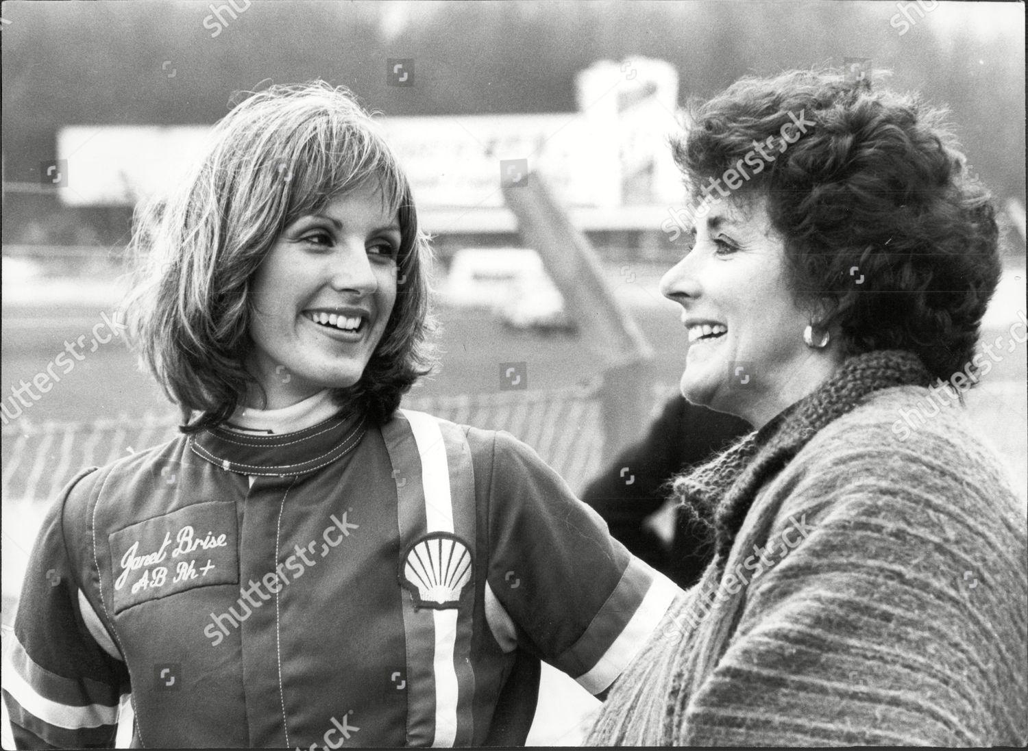 Bette Hill and Janet Brise at Silverstone.