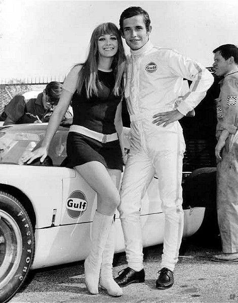 Jacky Ickx with a girl.