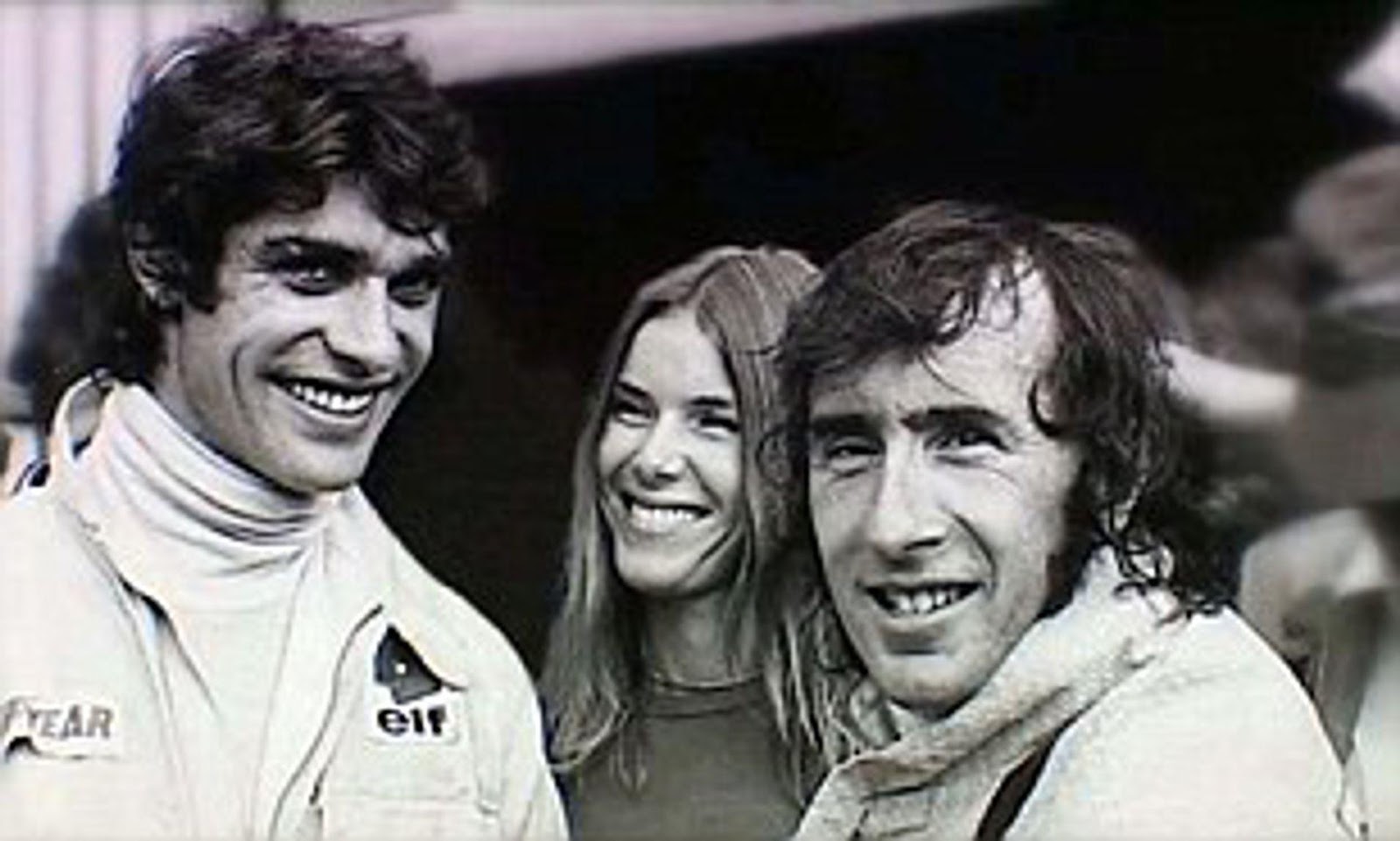 Francois Cevert, Helen and Jackie Stewart.