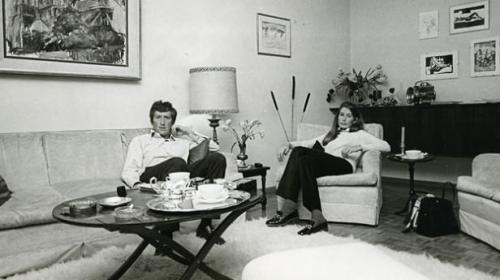 Jochen and Nina Rindt in their apartment.