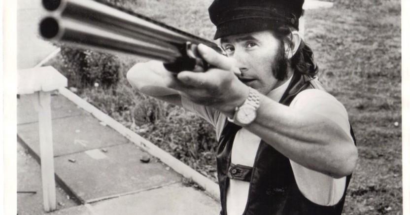 Jackie Stewart clay shooting.