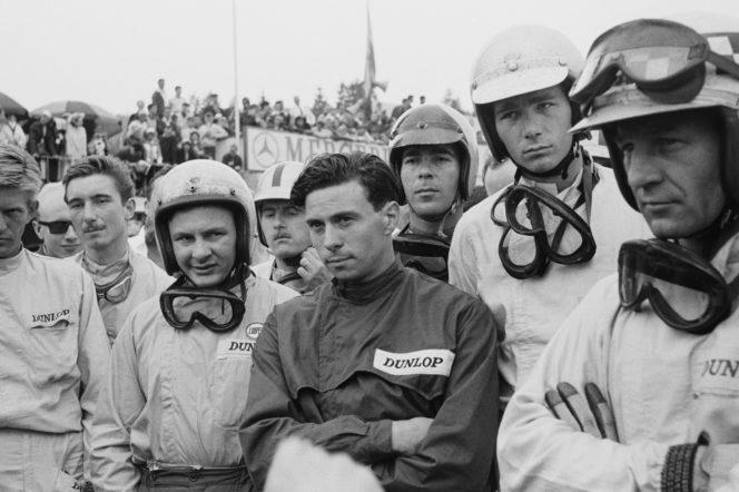 Jim Clark with some drivers.