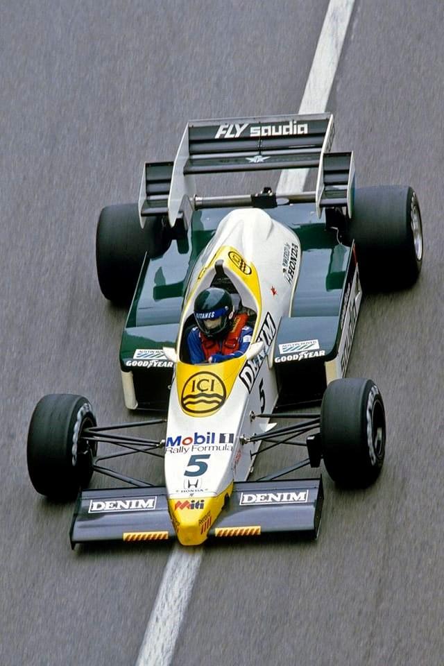 Jacques Laffite driving a Williams.