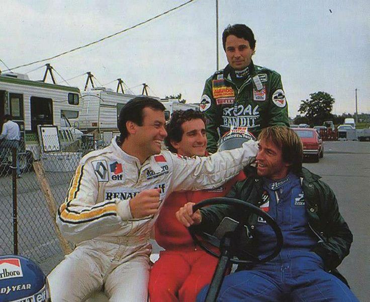 Laffite, Alain Prost and Patrick Tambay.