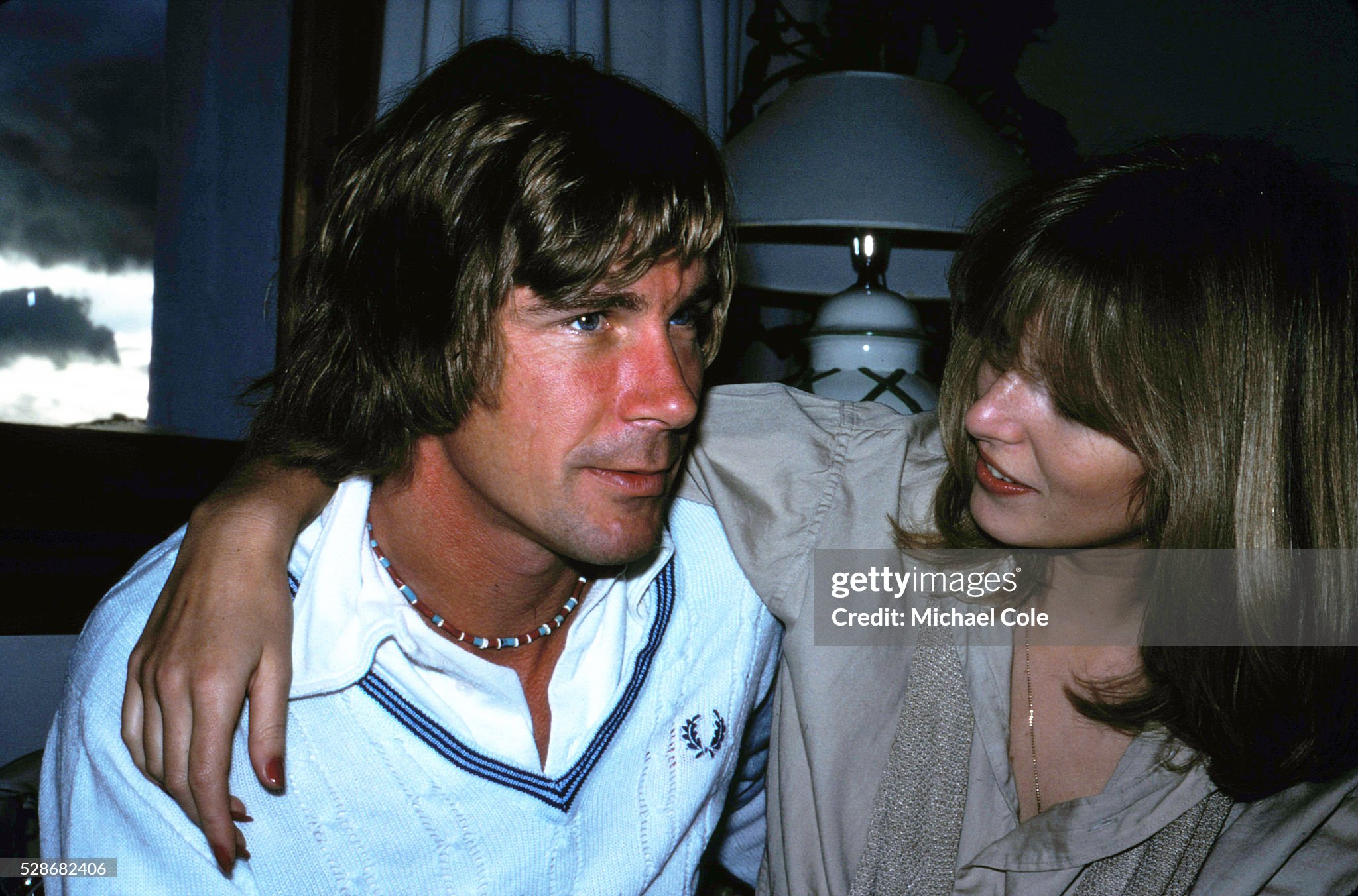 James Hunt and Jane Birbeck at home in Spain in February 1979. 