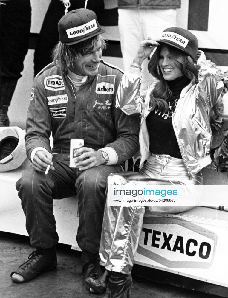 James Hunt savors victory at the US Grand Prix in Watkins Glen on 02 October 1977.