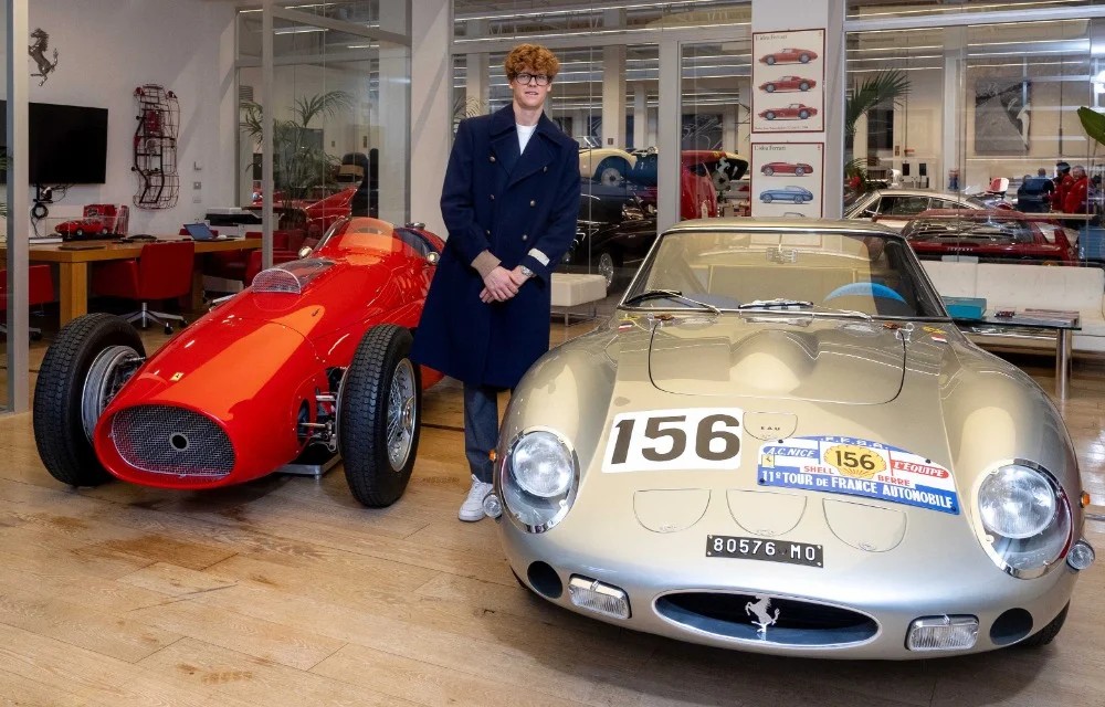 Jannik Sinner in Maranello.