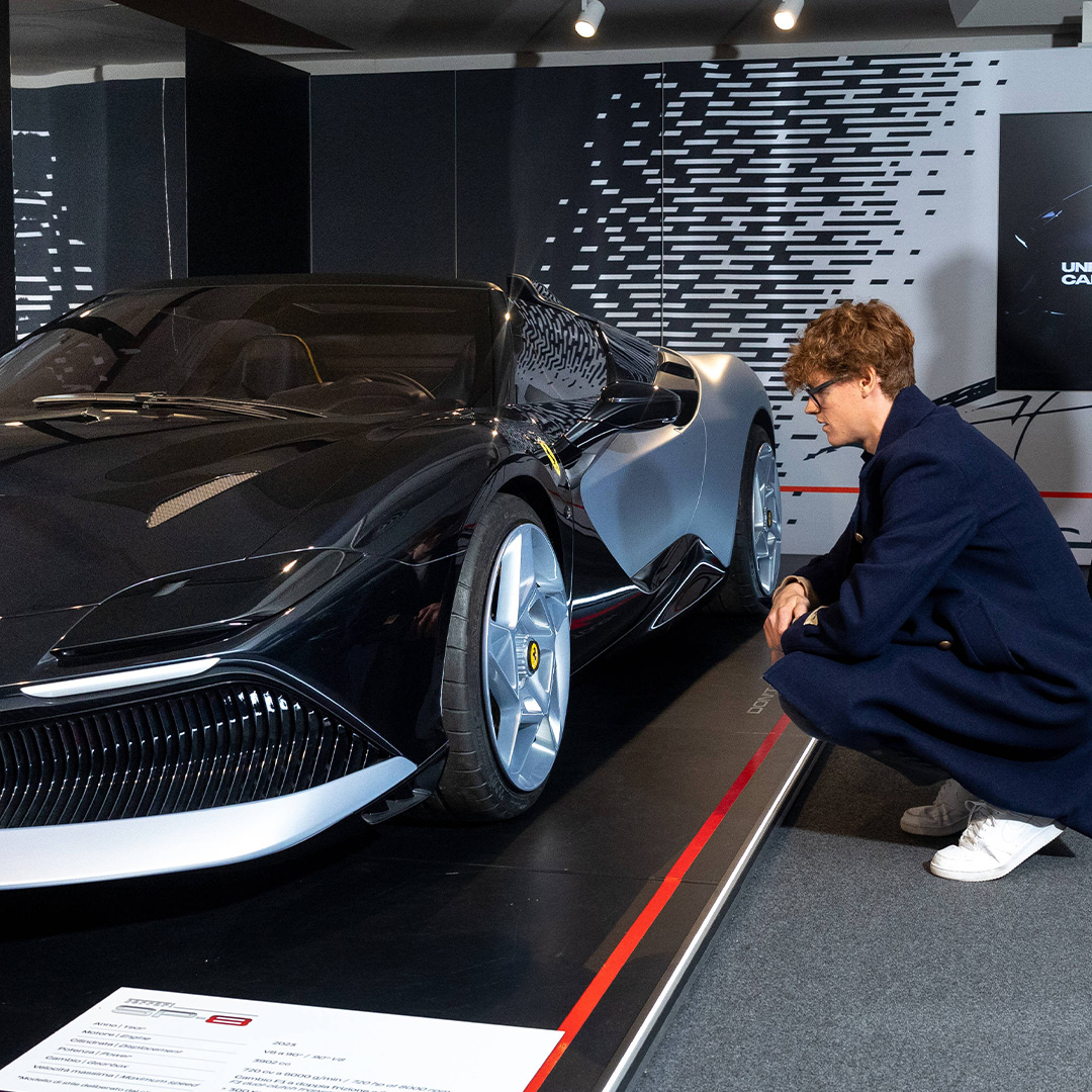 Jannik Sinner in Maranello.