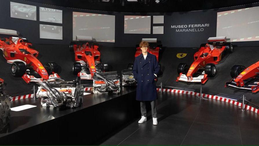 Jannik Sinner in Maranello.