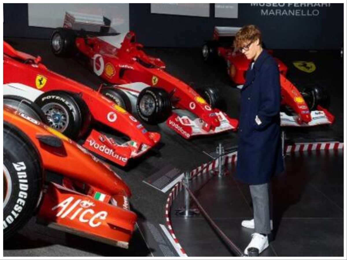 Jannik Sinner in Maranello.