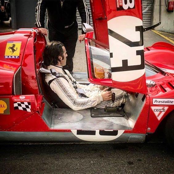 Ignazio Giunti in a Ferrari.