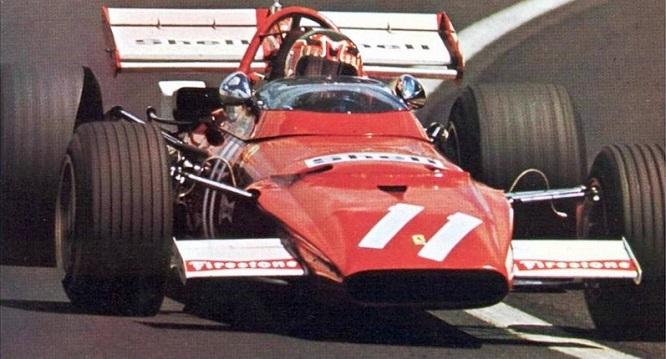 Ignazio Giunti in a Ferrari 312B at French Grand Prix in 1970.