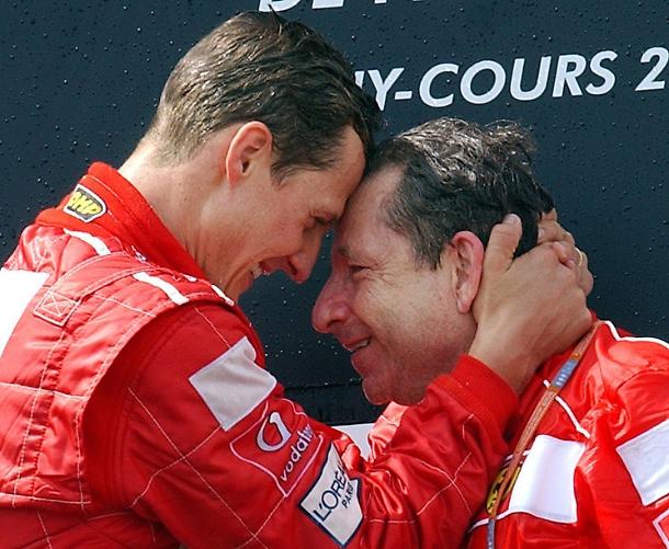 Jean Todt and Michael Schumacher.