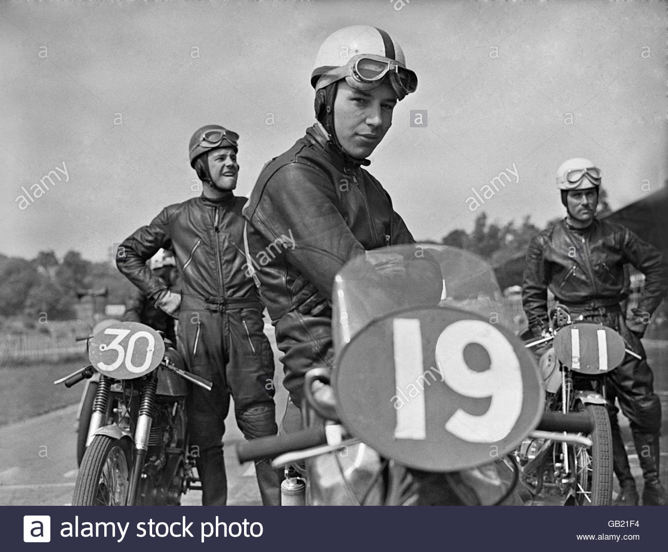 John Surtees and his bike.